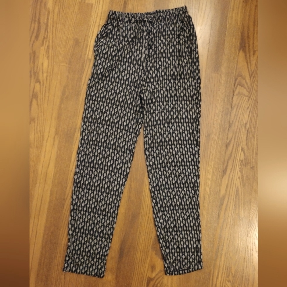 H&M Lightweight Print Pants Women Size XS
